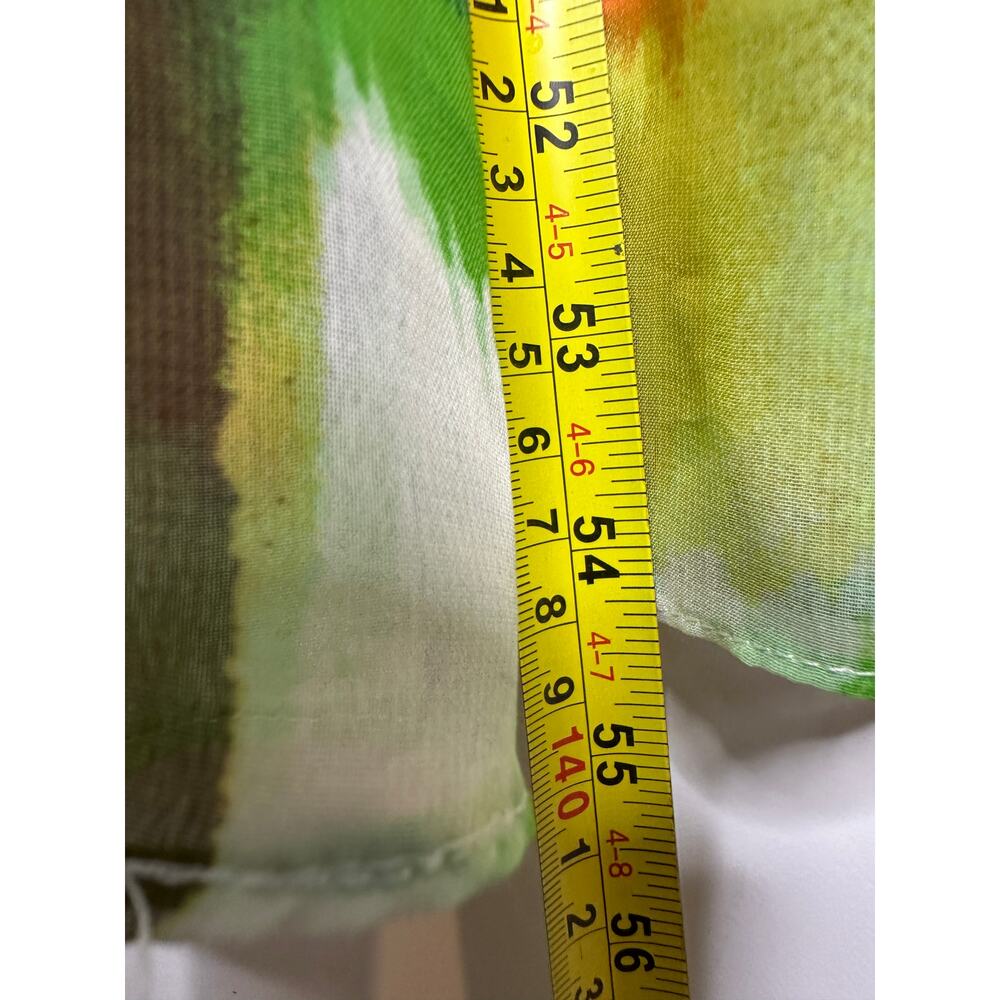 Maison Tara Colorful Size 14 Flowy Unique Vacation Euro Summer Dress Maxi Dress - Picture 6 of 9